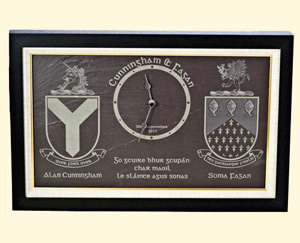 Family Crests and Clock 5